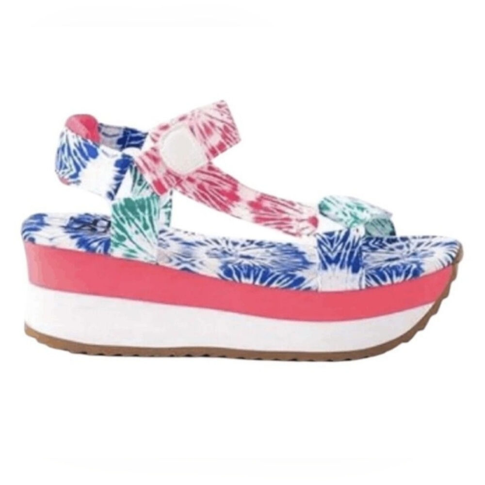Dirty Laundry Tie Dye Platform Sandals | Size 8.5 - New - Picture 2 of 5